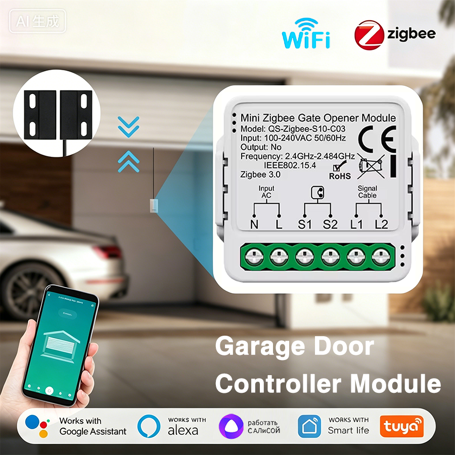 Heavy Equipment Garage - Tuya Smart WiFi or Zigbee Garage