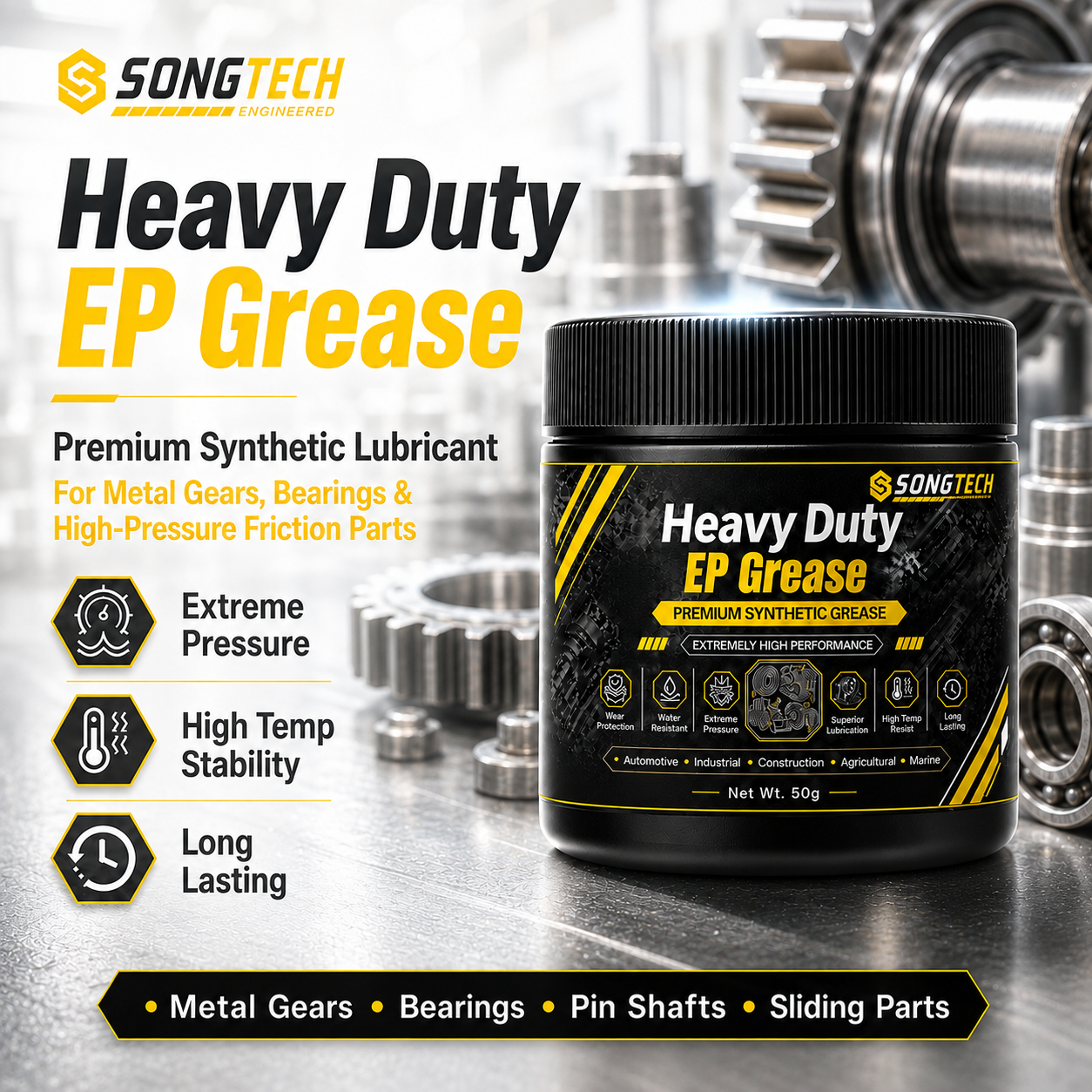 Grease For Heavy Equipment - Heavy Duty Grease Anti-Seize Extreme Pressure