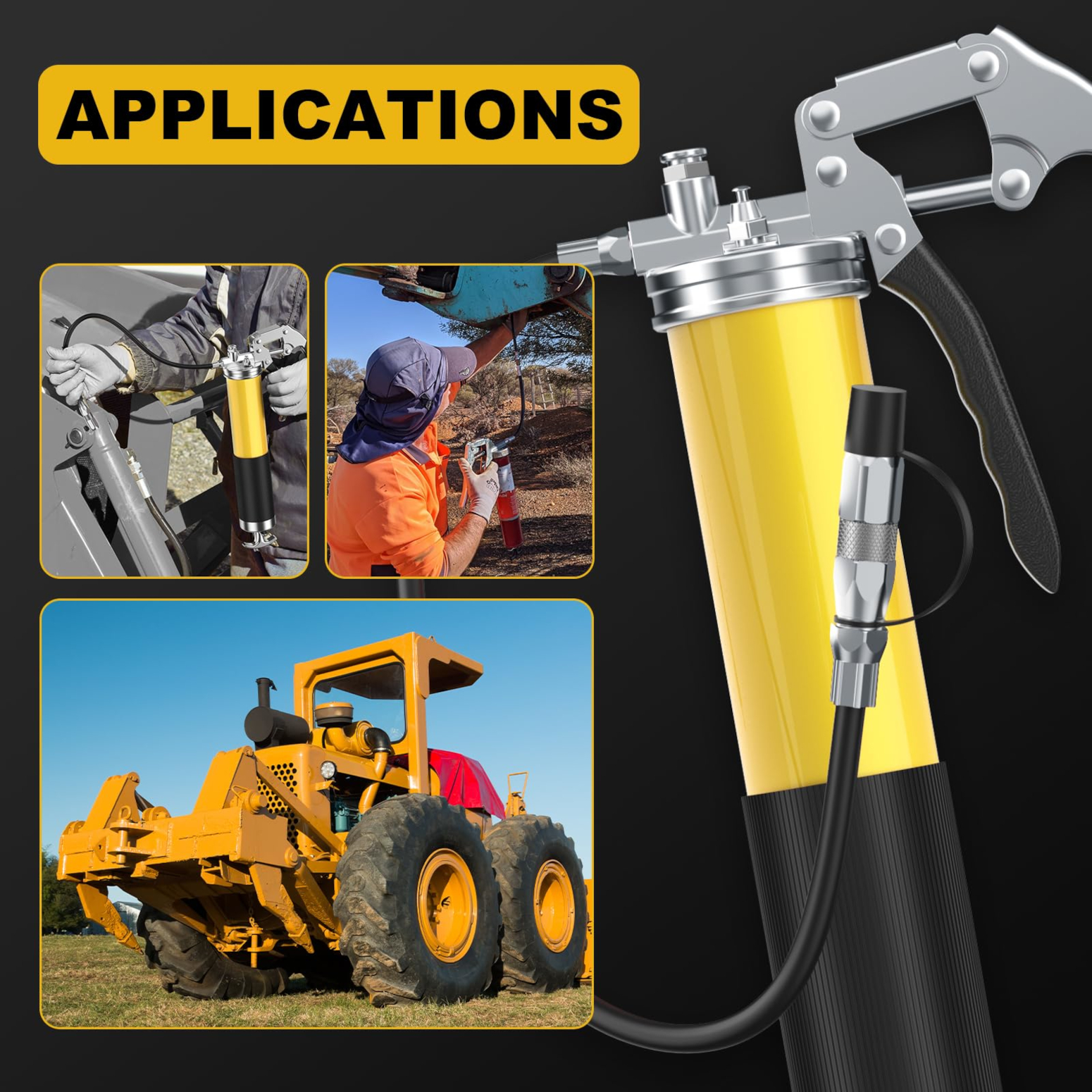 Grease For Heavy Equipment - 400CC Grease Gun Kit Professional Grease