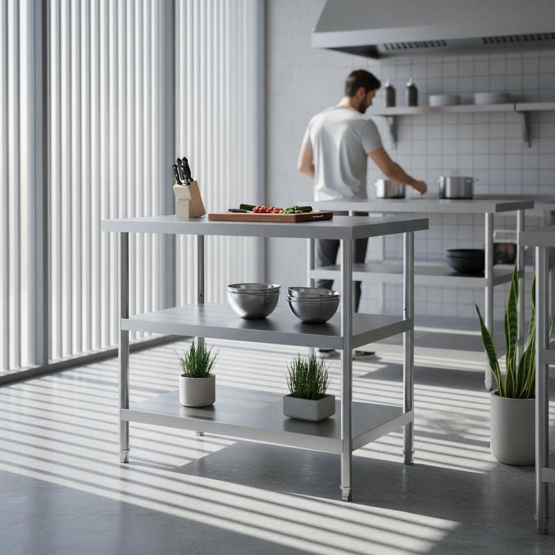 Metal Workstation 18 X 36 X 34 - Heavy Equipment In Kitchen review and price