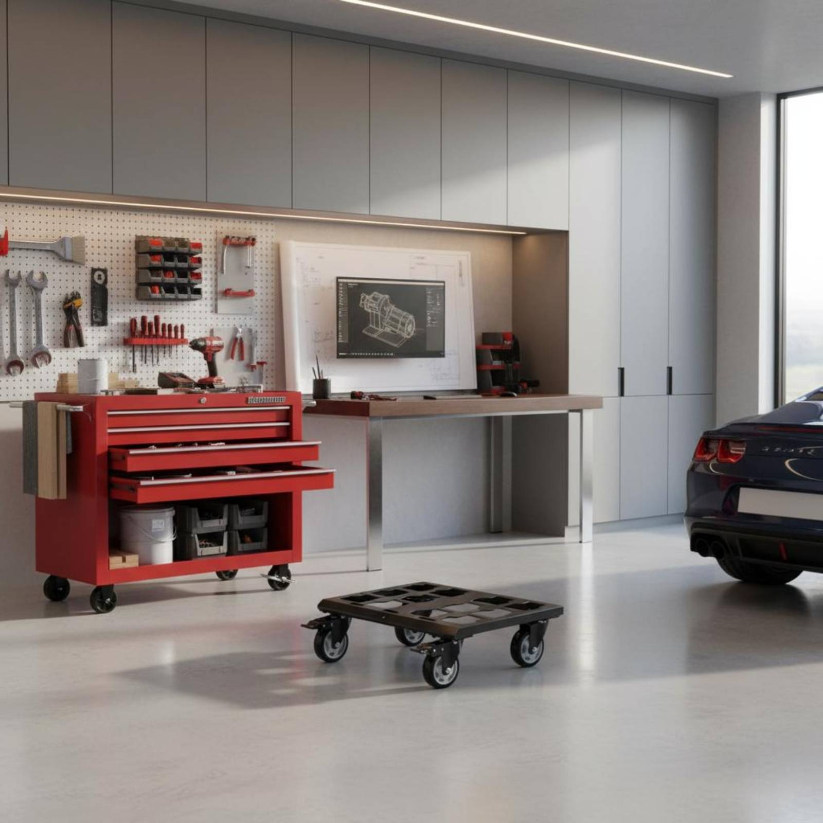 Toolbox Trolley with Brakes He - Heavy Equipment Garage review and price