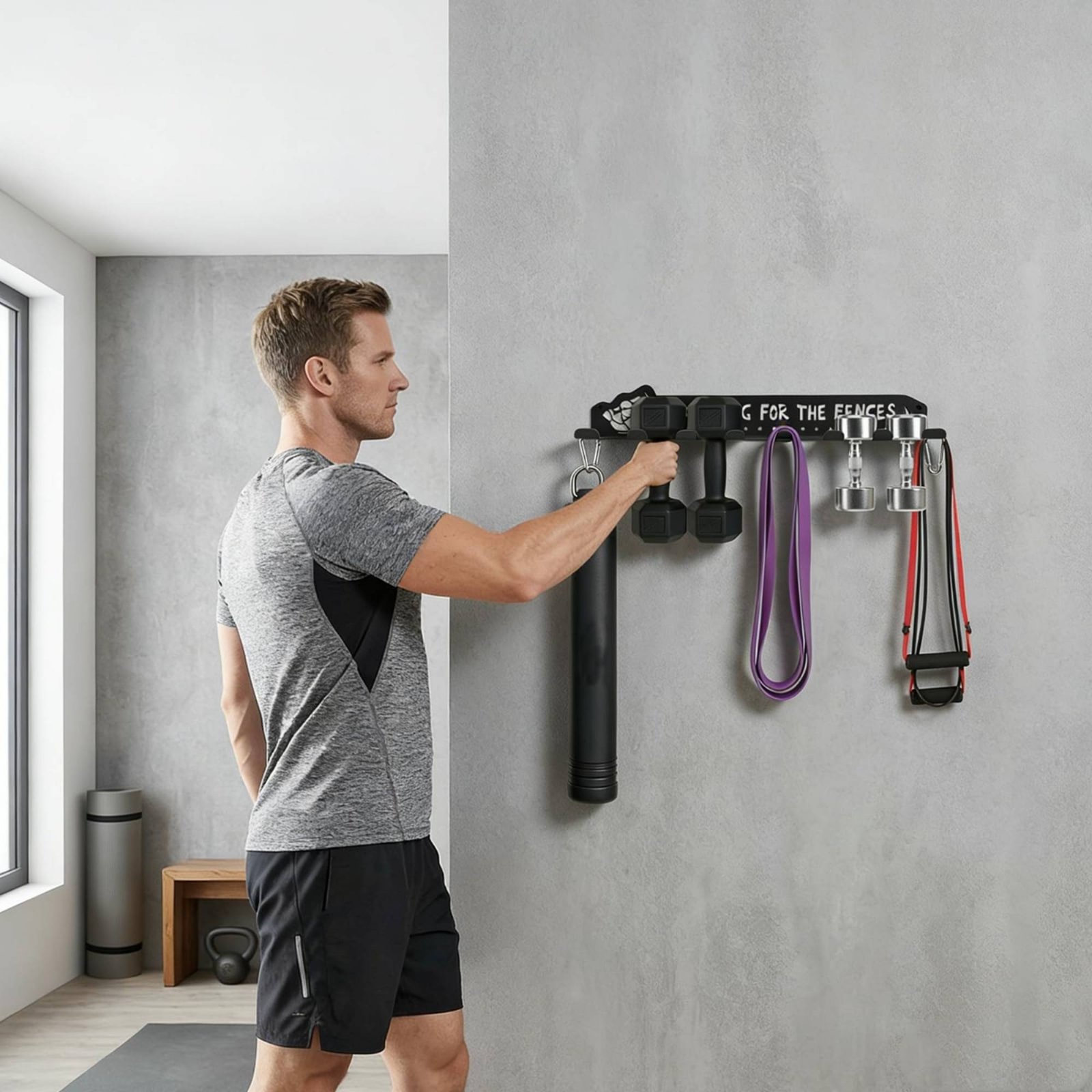 8 Hook Sports Equipment Rack H - Heavy Equipment Garage review and price
