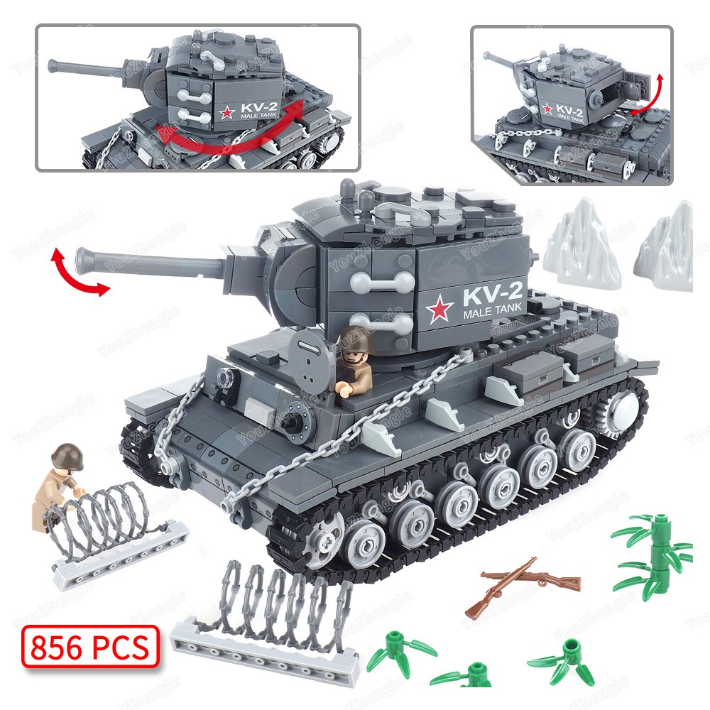 WW2 KV-2 Heavy tank Building B - Heavy Equipment Armor review and price