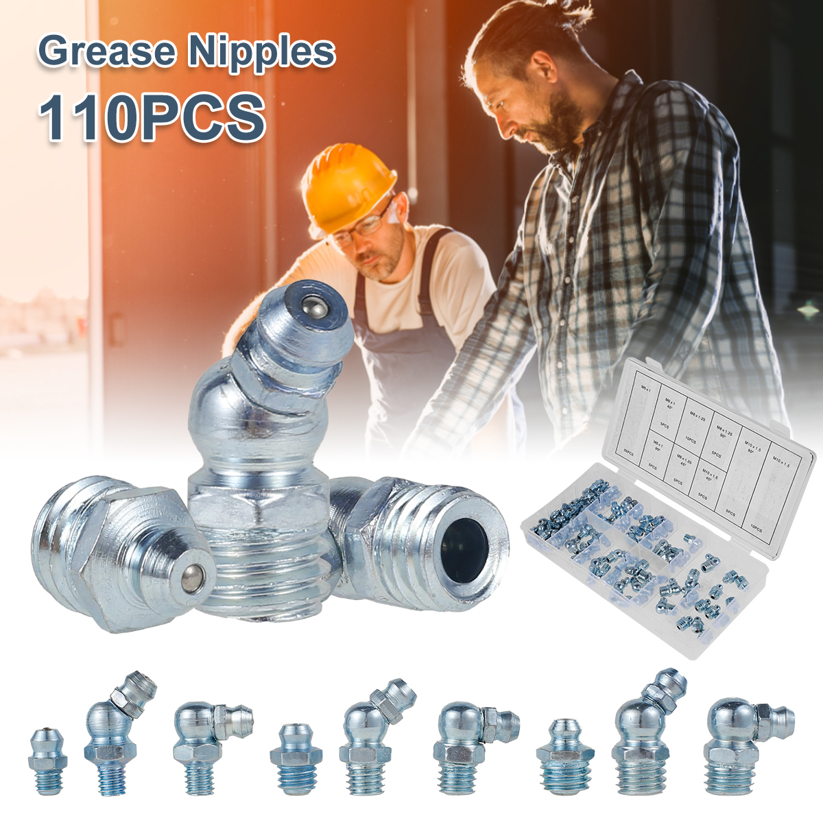 110 Pcs Grease Nipple Fittings - Grease For Heavy Equipment review and price