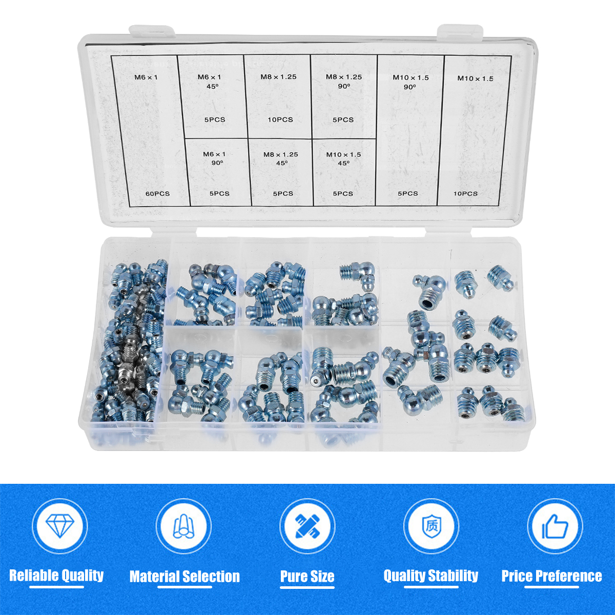 110 Pcs Grease Nipple Fittings - Grease For Heavy Equipment review and price