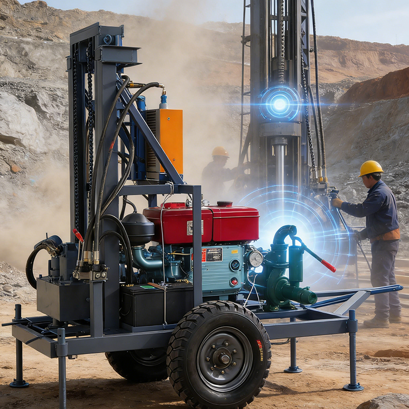 Water Well Drilling Rig Portab - Heavy Equipment Drilling Rig review and price