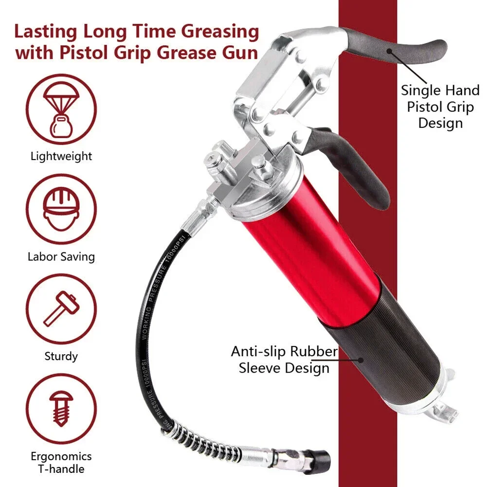 7000PSI Oil Grease Gun Kit Man - Grease For Heavy Equipment review and price