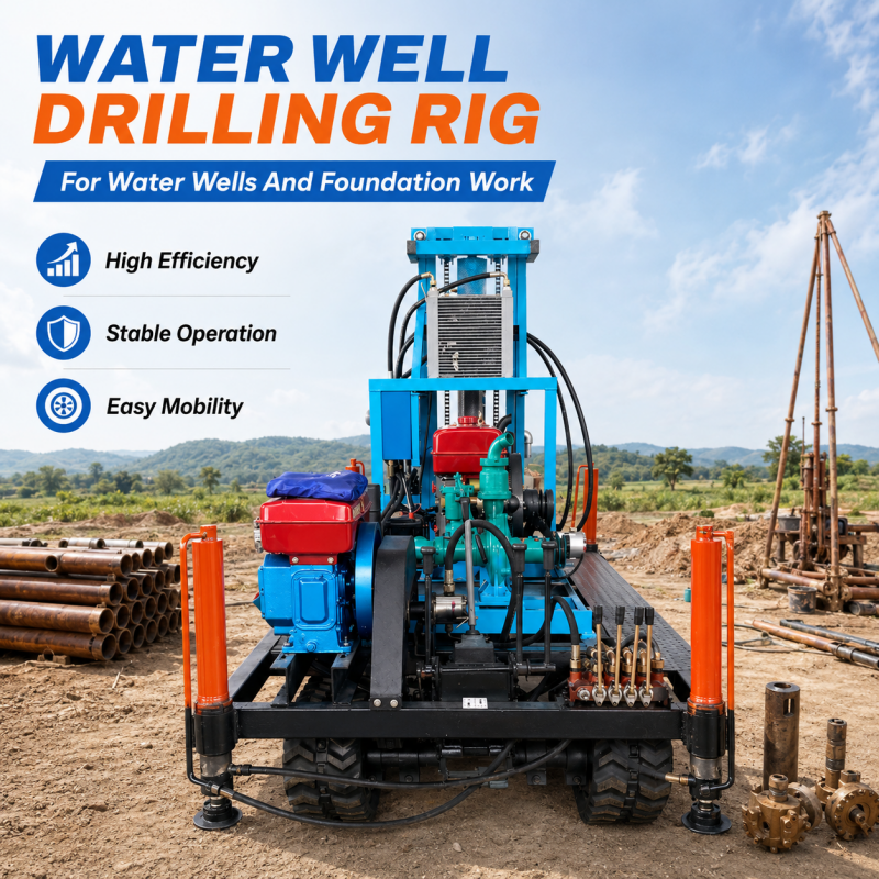 Self Propelled Crawler Water W - Heavy Equipment Drilling Rig review and price