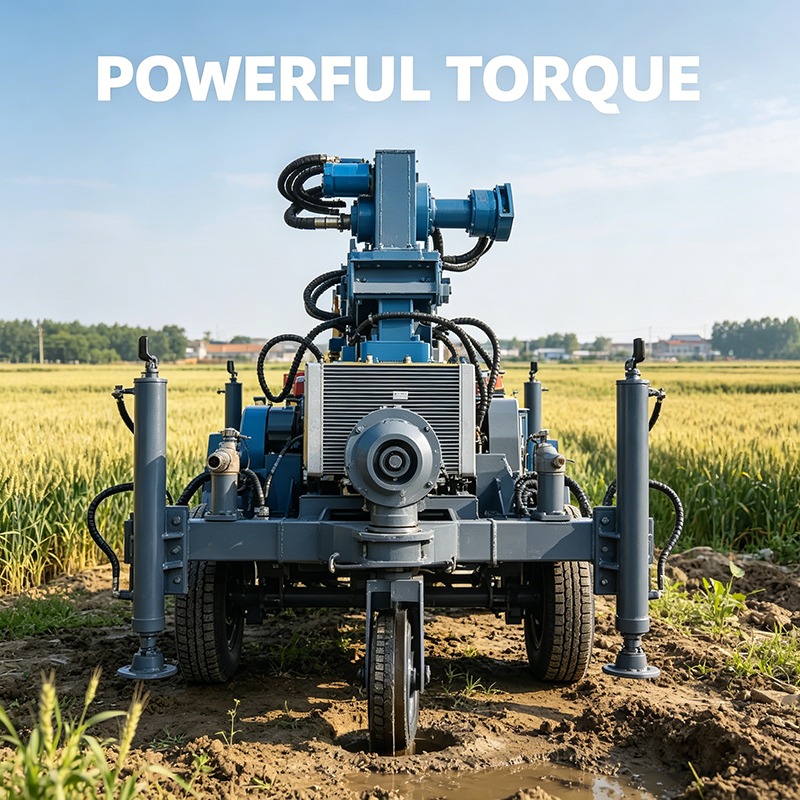 Heavy Duty Crawler Water Well  - Heavy Equipment Drilling Rig review and price